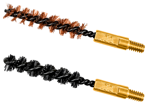 [014895002360] Otis Bore Brush Set 5.56mm/22 LR/22-250/223 Caliber 8-32" Thread 2" Long Bronze/Nylon Bristles 2 Per Pkg