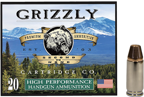 [815152015235] Grizzly Ammo GC9+P+CM7 9mm+P 124gr Full Metal Jacket Flat Point, 20rd Box