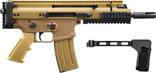 [845737020194] FN SCAR 15P 5.56x45mm 10rd,7.50" Black Flat Dark Earth Picatinny Rail Aluminum Receiver SB Tactical Brace