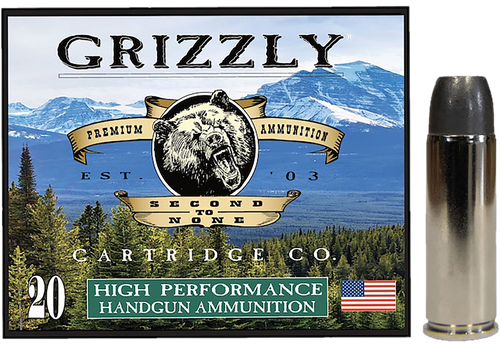 [815152010209] Grizzly Ammo 45 Colt+P 335gr Wide Long Nose Gas Check, 20rd Box