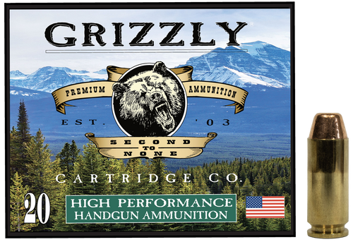 [815152013965] Grizzly Ammo 10mm ACP 200gr Full Metal Jacket Flat Point, 20rd Box
