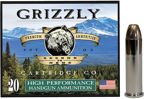 [815152011404] Grizzly Ammo 357Mag 148gr Jacketed Hollow Point, 20rd Box